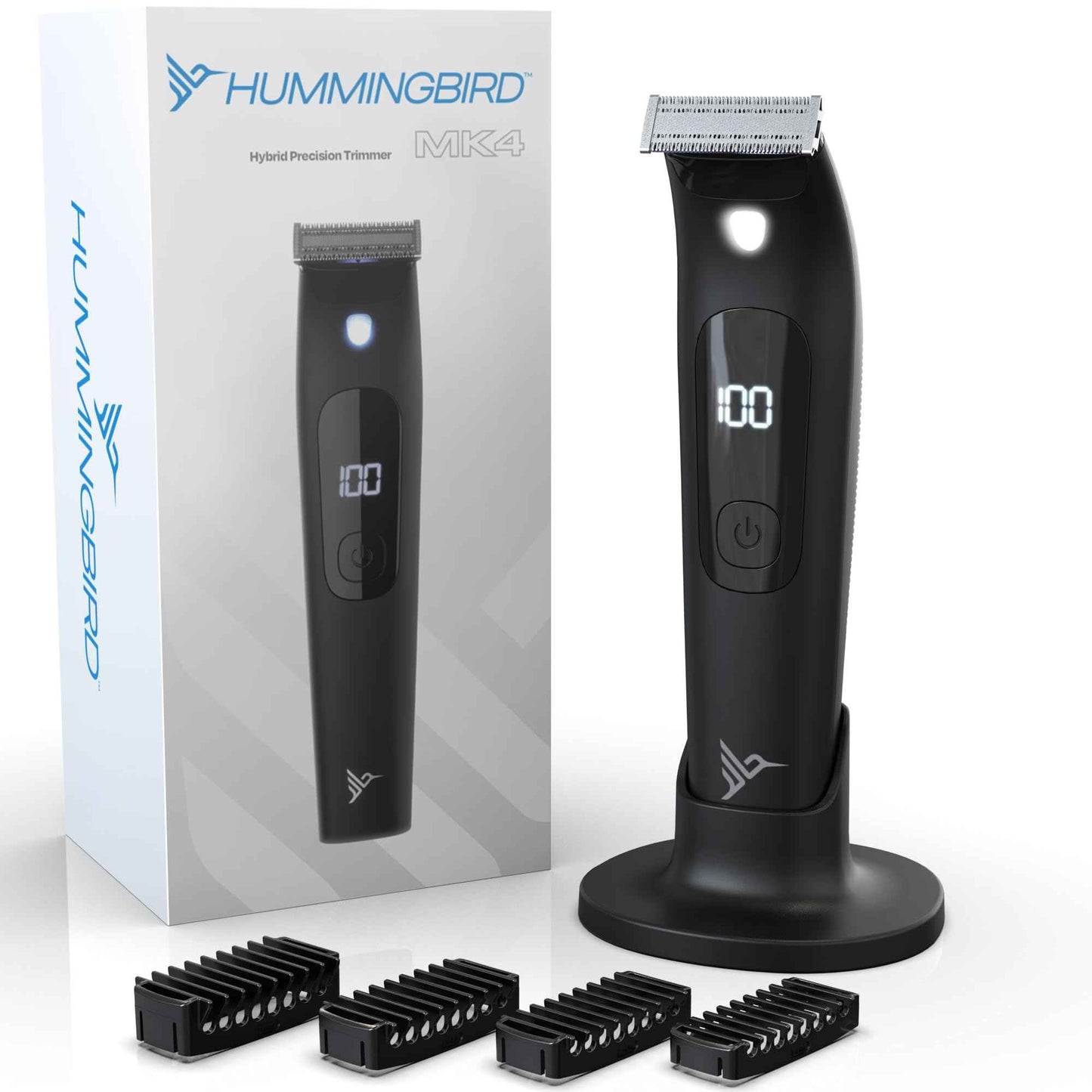 HUMMINGBIRD MK4 Electric Body Hair Trimmer for Men – Body Groomer Kit for Privates, Waterproof Shaver for Hard to Reach Areas, USB-C Rechargeable, with One Additional QuickSwap Replacement Blade