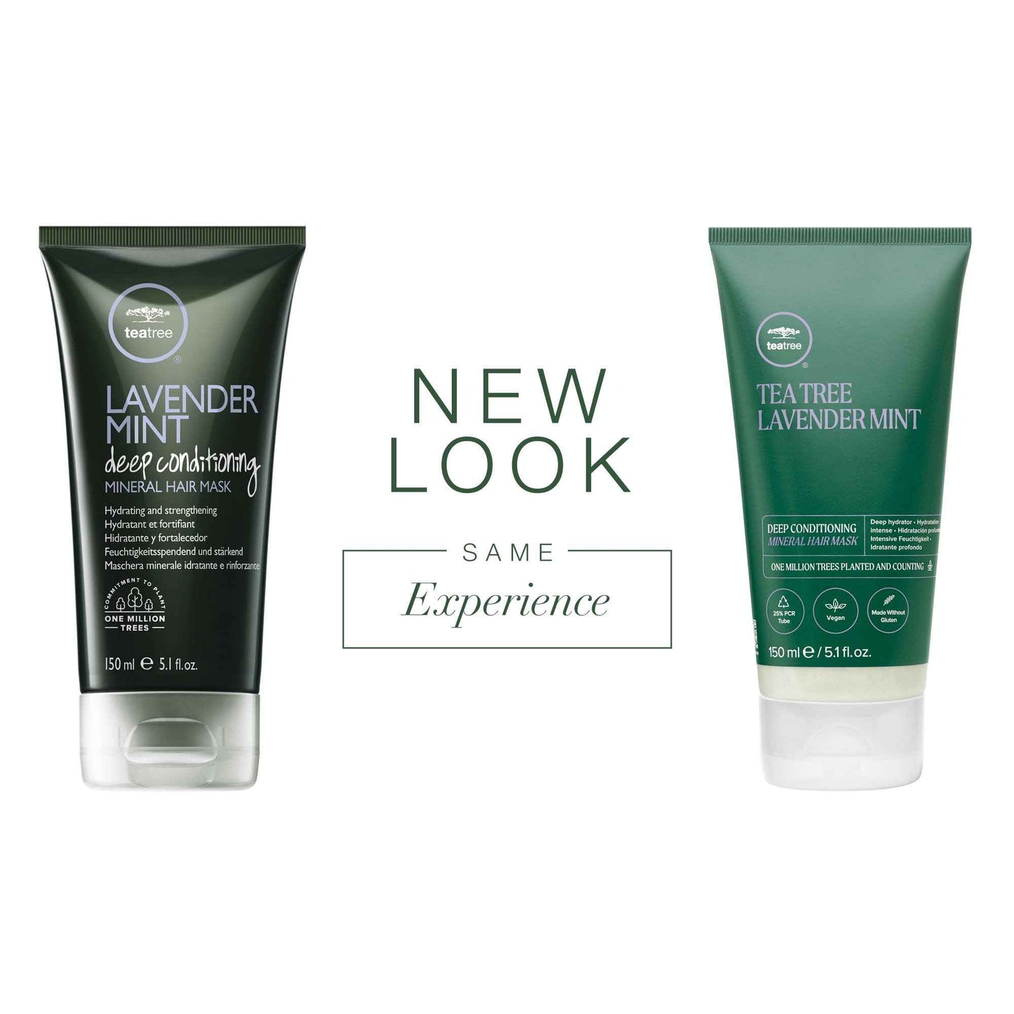 Tea Tree Lavender Mint Deep Conditioning Mineral Hair Mask, Hydrates + Strengthens, For Coarse + Dry Hair, 5.1 fl. oz.