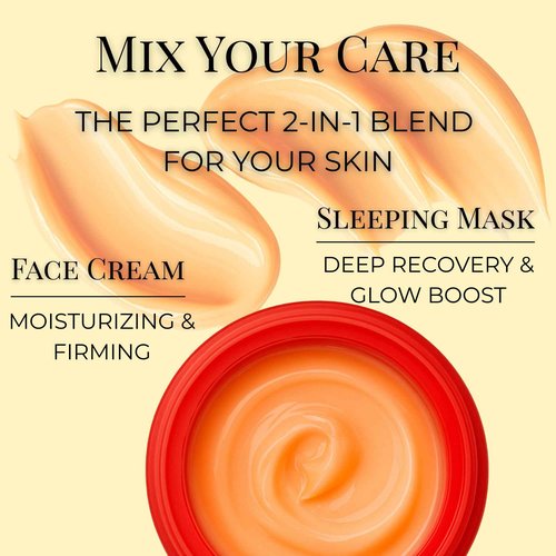 CONSLY_Probiotic Biome Anti-Aging Japanese Plum Pudding Cream – 2-in-1 Face Cream & Sleeping Mask with Probiotics | Firming, Moisturizing | Nourishing | 50ml