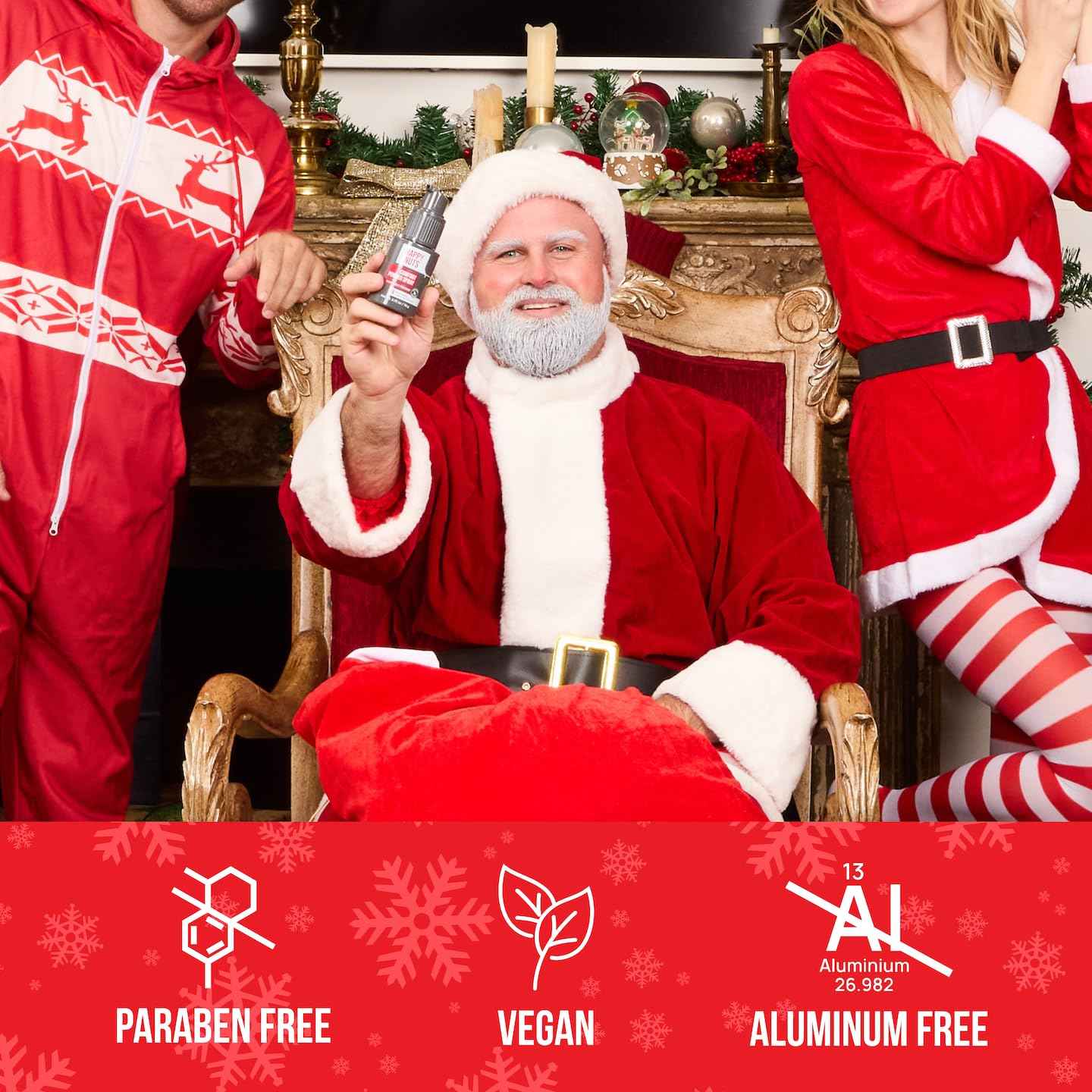 Happy Nuts Comfort Powder Spray Deodorant For Men: Anti-Chafing Sweat Defense, Odor Control, Aluminum-Free, Perfect Stocking Stuffer Gift for Men's Private Parts 2.75 oz (3 Pack), Original Scent