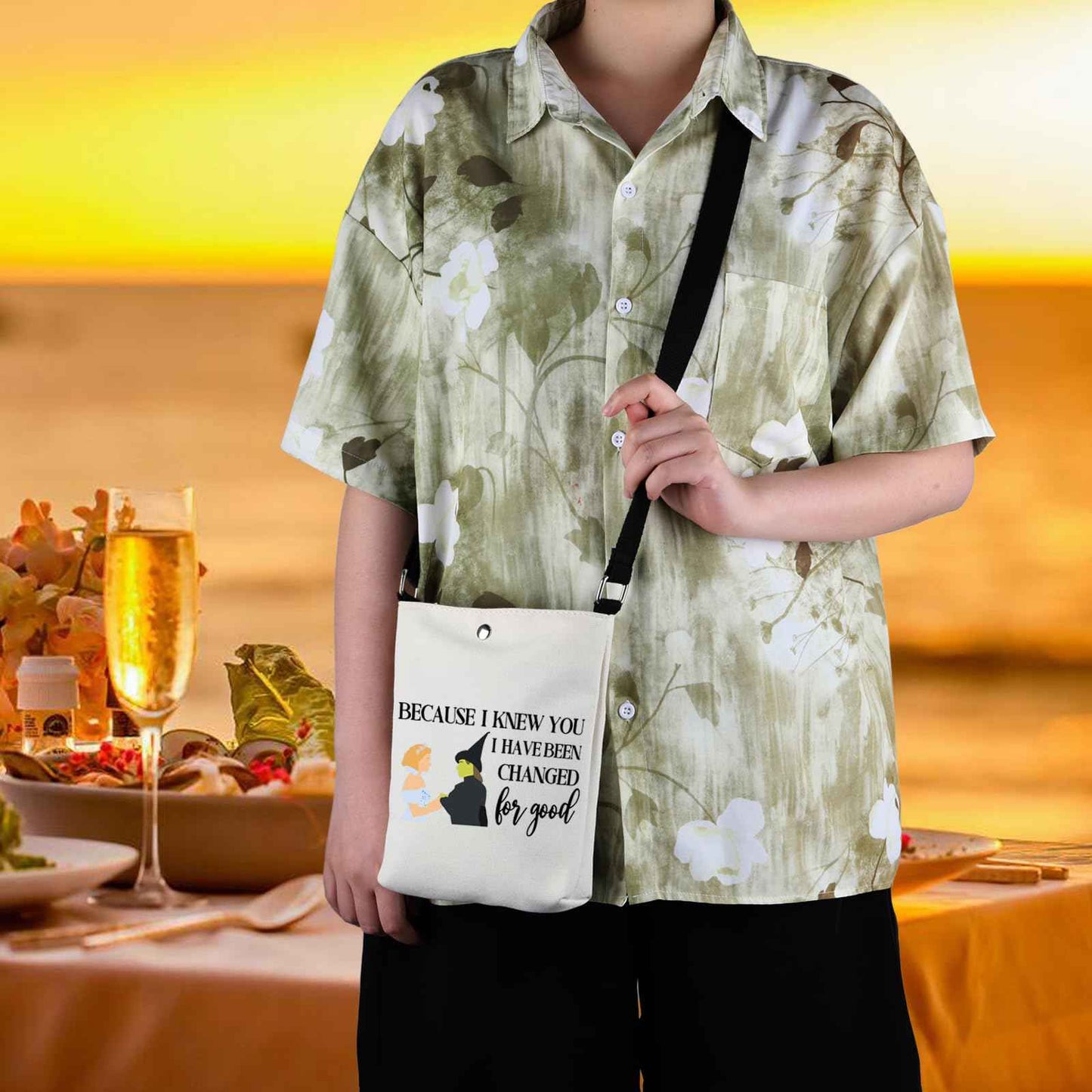 WCGXKO Musical Lover Gift for Best Friend Because I Knew You I Have Been Changed For Good Make Up Bag (Changed For Good XK)