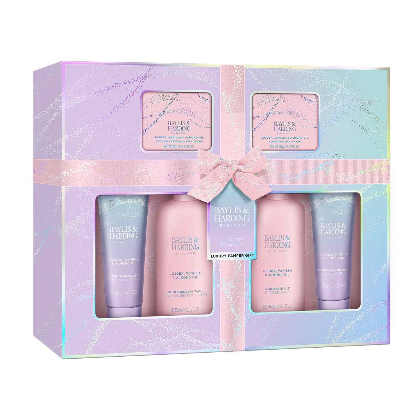 Baylis & Harding Gift Set for Women - Luxury Skin & Body Pack - Jojoba, Vanilla & Almond Oil