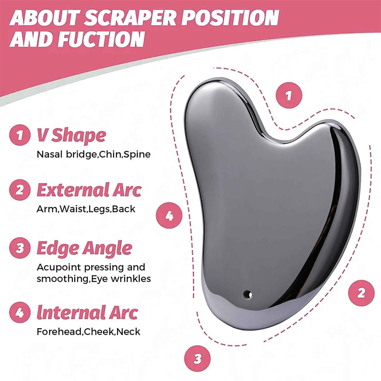 HIFIMDLI Terahertz Stone Gua Sha Facial Tools Face Body Gua Sha with Nice Box