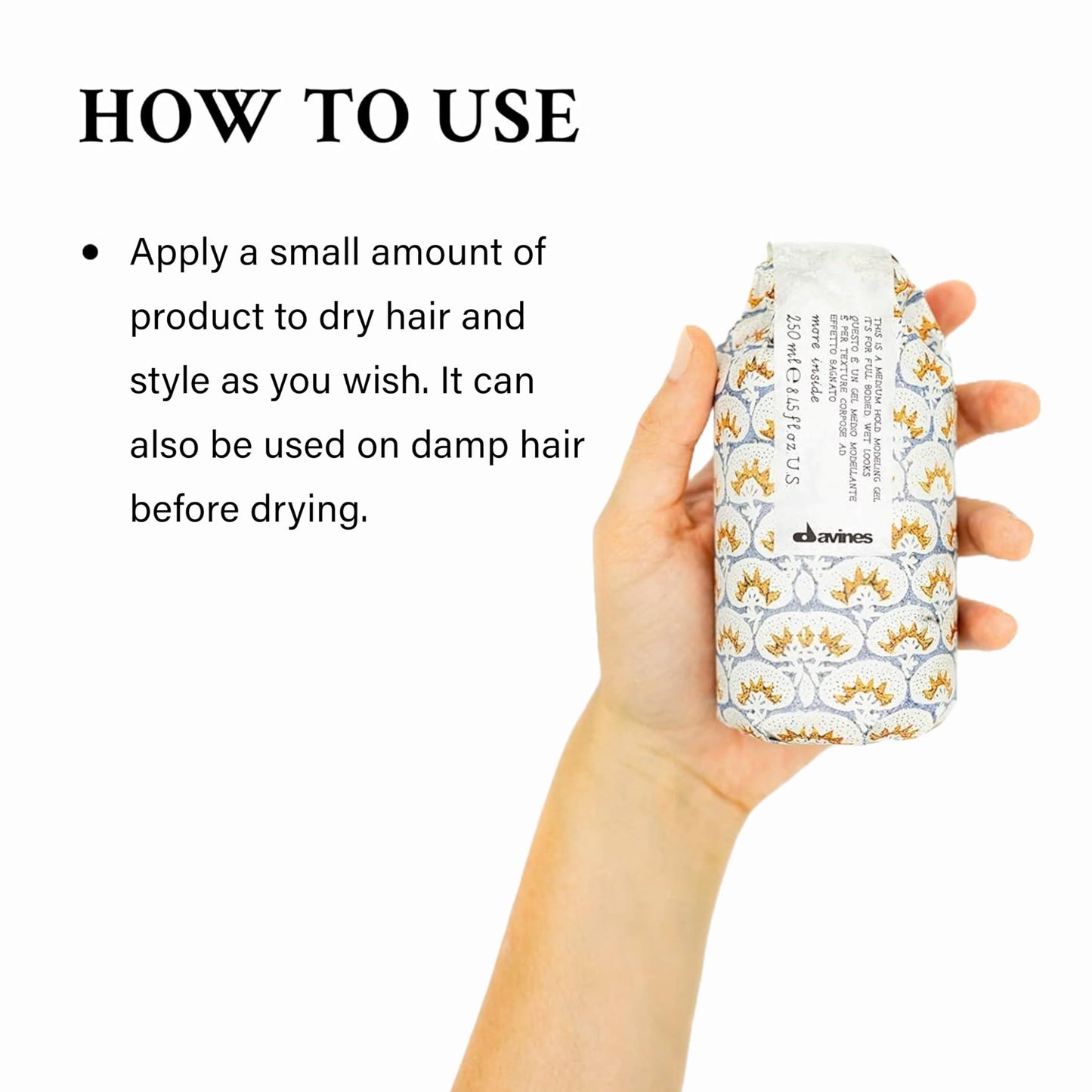 Davines This Is A Medium Hold Modeling Gel, For Structured And Full-Bodied Wet Looks, Protects Against Humidity, 8.45 fl. oz.