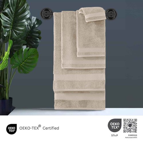 Classic Turkish Towels CTT - Premium Washcloths 12 Pack Set, 100% Turkish Cotton, Highly Absorbent & Quick Dry, Face Towels Wash Cloths for Hotel, Spa & Gym | 12"x12" (Beige)