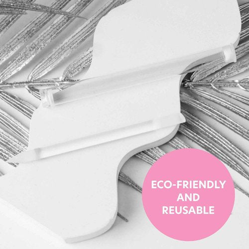 BONA FIDE BEAUTY Premium Czech Glass Cuticle Pusher Set, 3-Pieces Manicure Stick Bundle - Clear, Blue, and Pink