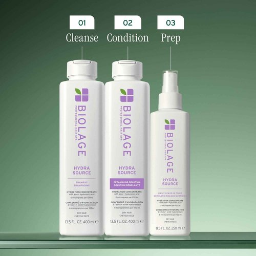 Biolage Hydra Source Daily Leave-In Tonic - Moisturizes & Detangles, Blowout Primer, Heat Protectant & Detangler, For Dry Hair, 13.5 Fl Oz
