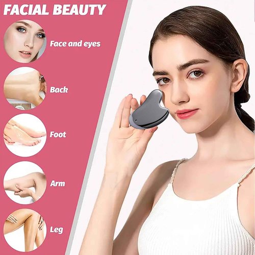 HIFIMDLI Terahertz Stone Gua Sha Facial Tools Face Body Gua Sha with Nice Box