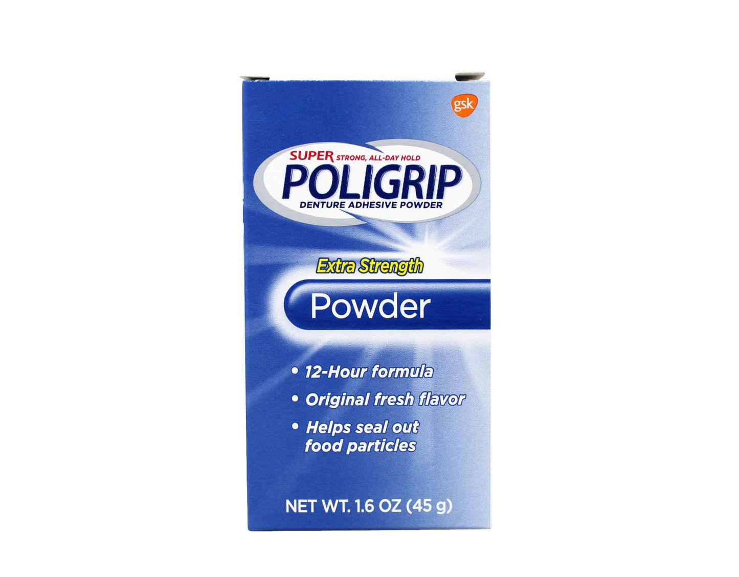 Super Poligrip Denture Adhesive Powder-1.6 oz (Pack of 4) by Super Poli-Grip