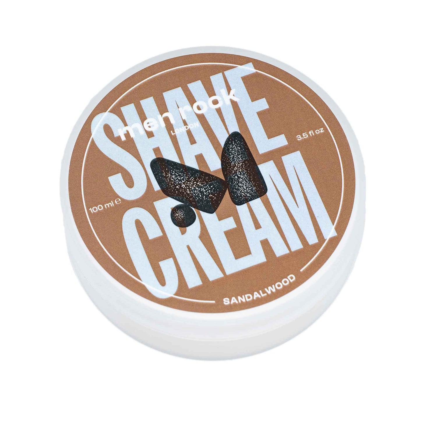 Men Rock The Life Shaver Essential Shaving Kit - Sandalwood - Beard Care Kit for Men - Shaving Cream, Synthetic Brush - Mens Face Care - 3 Pc