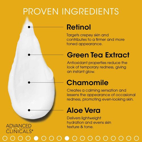 Advanced Clinicals 10% Glycolic Acid + Lactic Acid Exfoliating Body Cream + Retinol Firming Body Cream Set