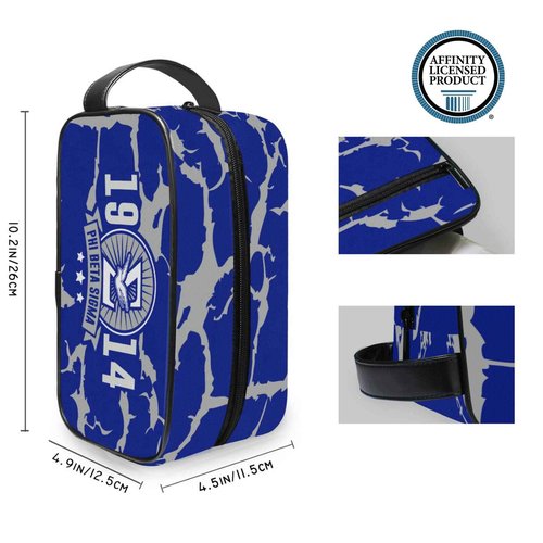 Bad Bananas BBGreek Phi Beta Sigma Fraternity Paraphernalia - Toiletry Bag/Dopp Kit - Dove - Officially Licensed