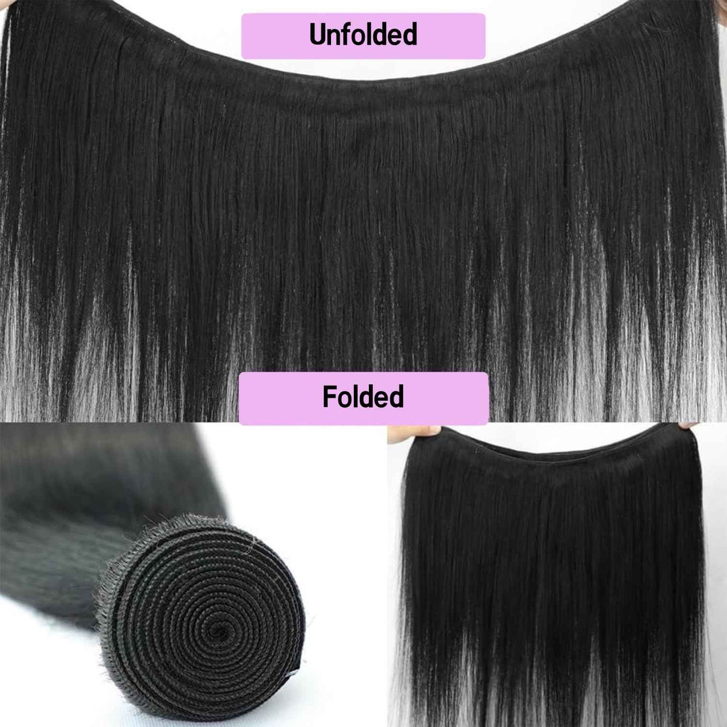 Straight Bundles Human Hair one Bundle 100g/pack 22 Inch 12A Brazilian Hair Single Black Bundles