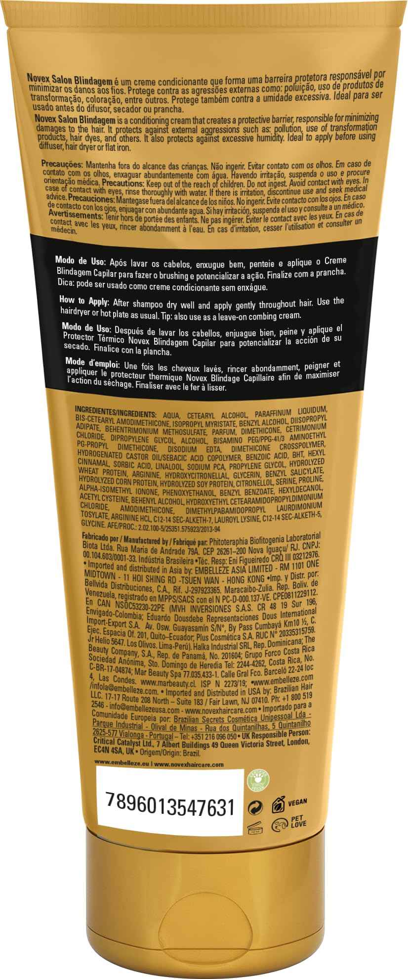 Novex Blindagem Thermal Protector Leave In 7 oz - Heat Protectant