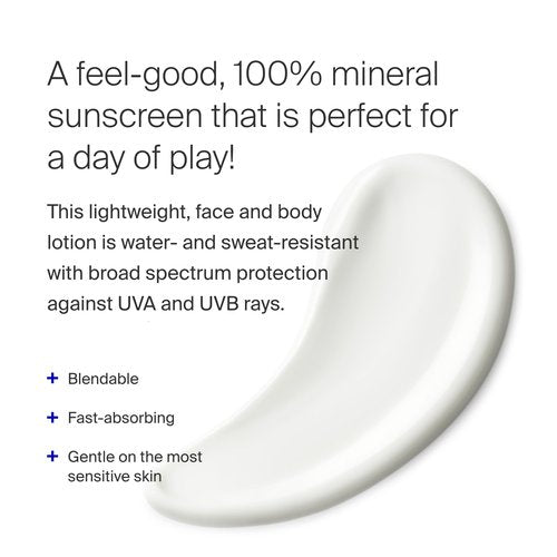 Supergoop! PLAY Mineral Lotion - 1 fl oz, Pack of 2 - Broad Spectrum SPF 50 Sunscreen for Face & Body - Lightweight, Fast Absorbing, Water Resistant - With Green Algae