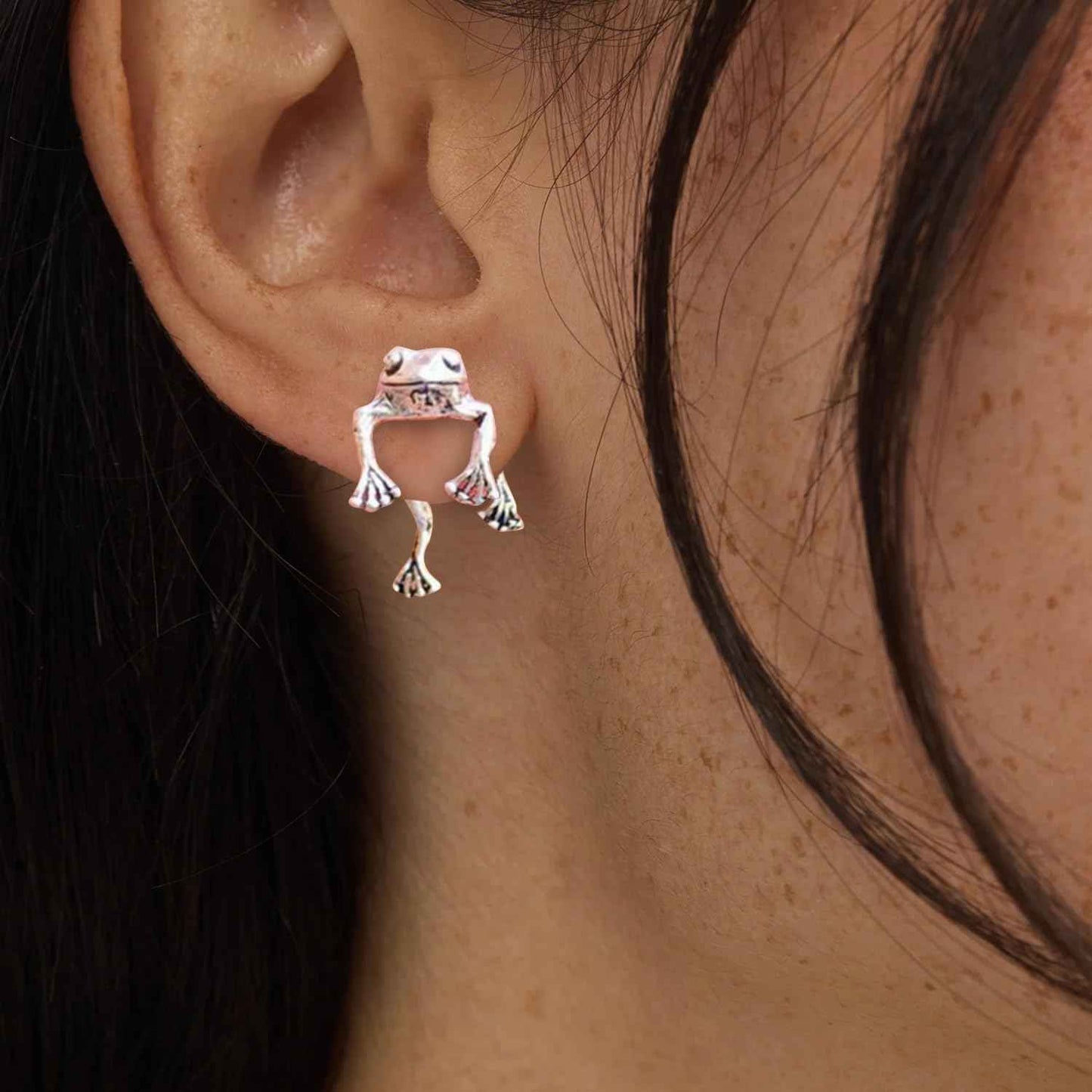 FJHAIY Frog Gifts for Frog Lovers Set Frog Cosmetic Bag Frog Bracelets Frog Socks Frog Earrings -Perfect for Frog Lovers