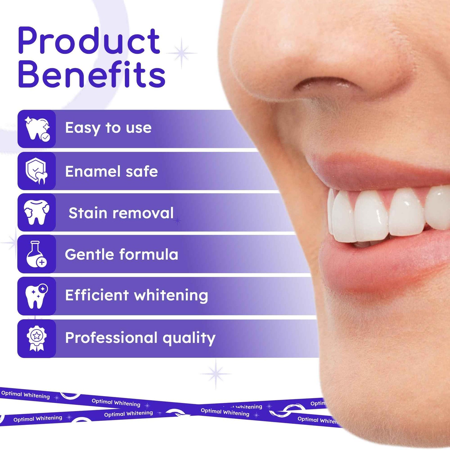 Teeth Whitening Strips for Sensitive Teeth | 14-Day Full Treatment Whitening Kit | Fast-Acting Whitening | Removes Tough Stains | Easy to Use, Comfortable Fit | Self Care & Personal Care Products