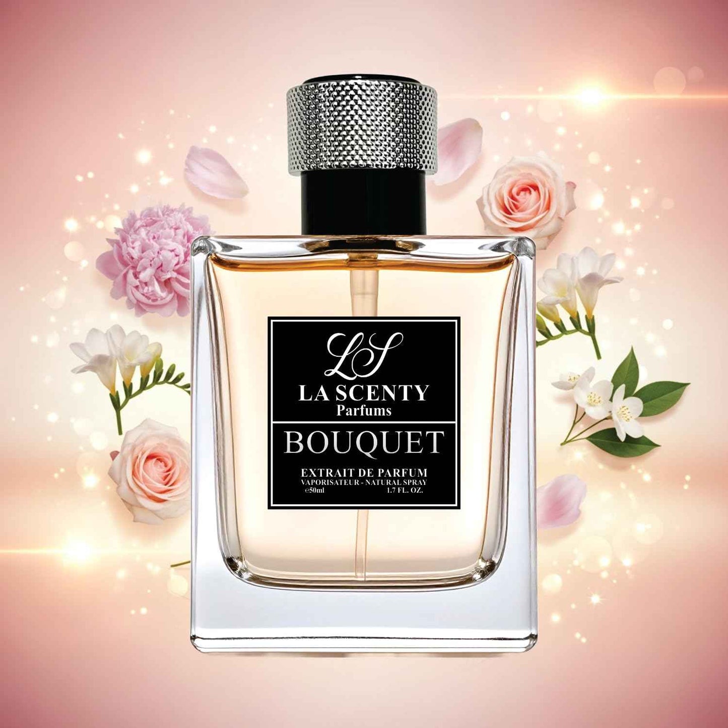 LaScenty Bouquet | Comparable to SUPREME BOUQUET for Women (1.7oz / 50ml) | Extrait de Parfum | Long-Lasting Floral Amber Musk Scent | Signature Luxury Fragrance