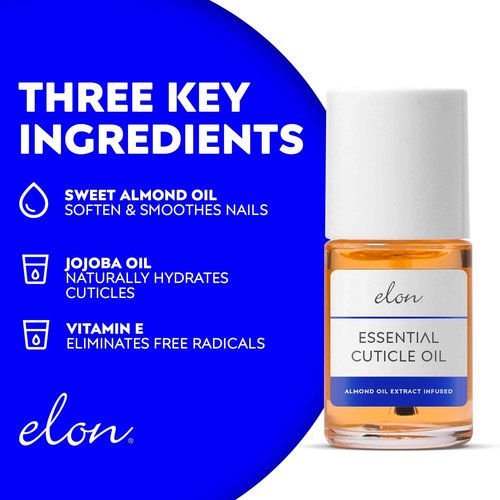 Elon Essentials Kit for Healthy Nails – Kit Includes Elon Nail Conditioner, Cuticle Oil & File Set – Manicure Set for Daily Strengthening and Moisturizing Cuticles