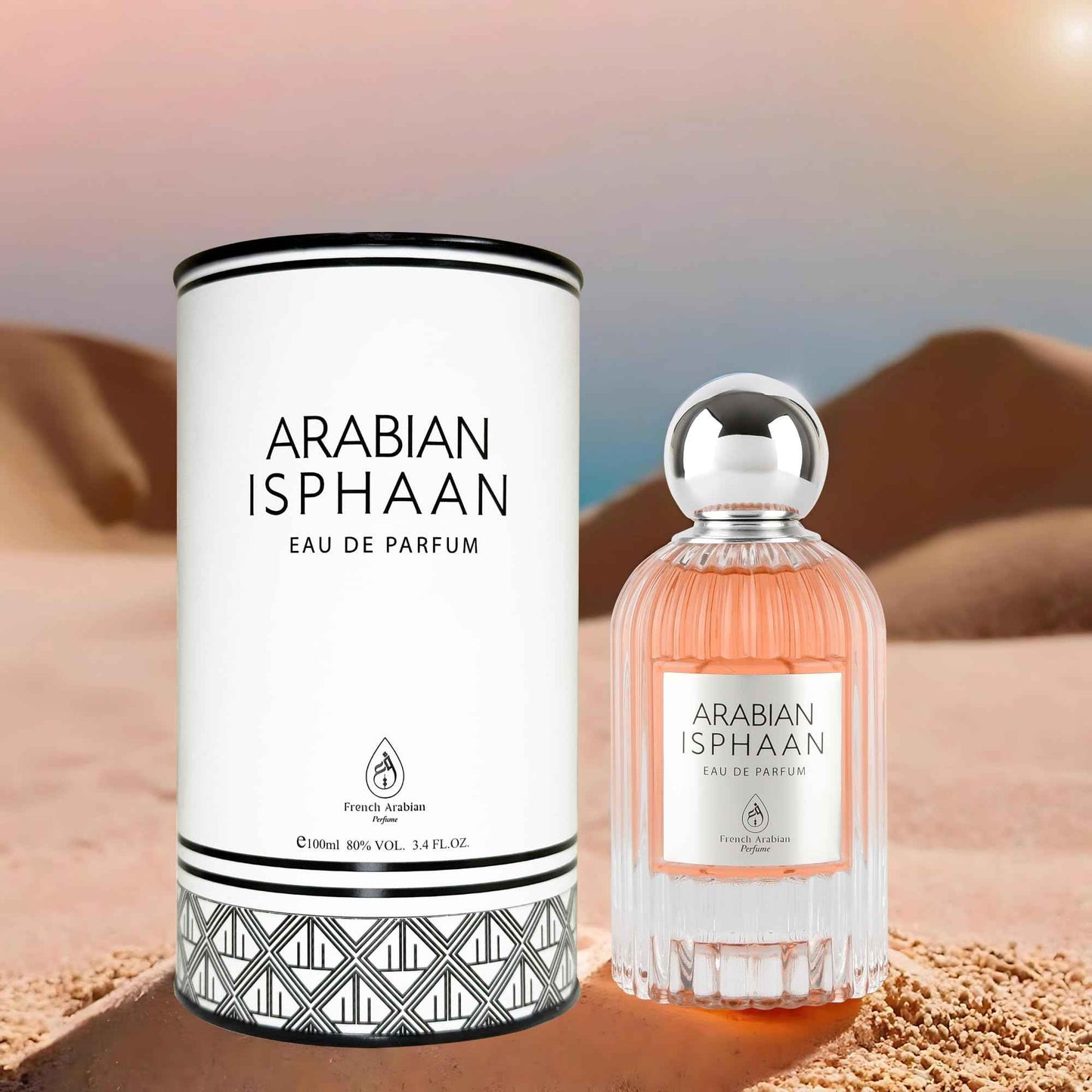 French Arabian Perfumes Arabian Isphaan 100ml EDP Unisex Eau de Parfum Oud Fragrance | Woody Floral Scent with Labdanum Rose Patchouli Saffron Oud & Sandalwood Notes | Luxury Oriental Perfume