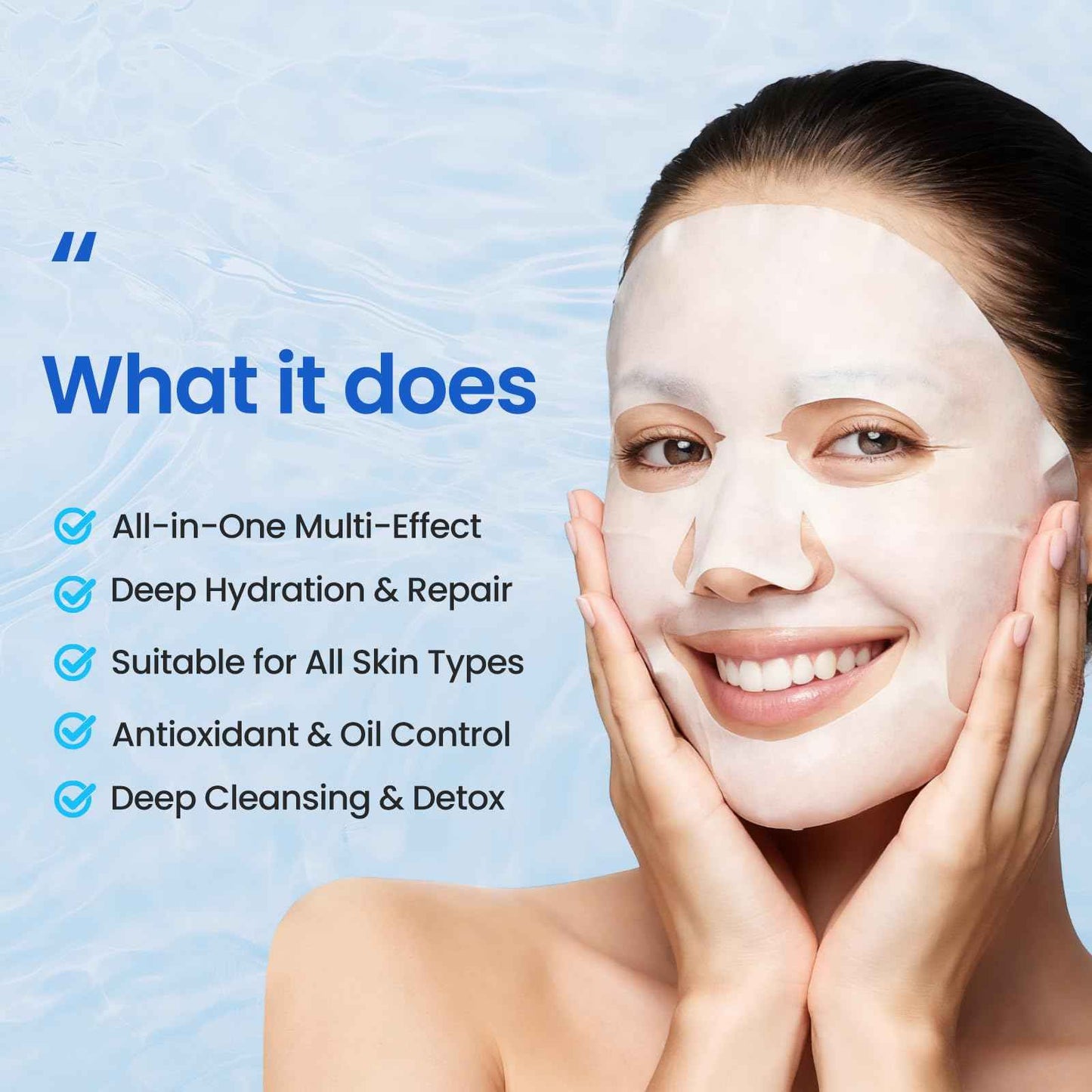 Liyawudo 18 Pack Centella Asiatica Face Mask Set – Hydrating Face Masks with Green Tea, Sakura & Charcoal | Moisturizing Facial Masks for Women | Sensitive & All Skin Types