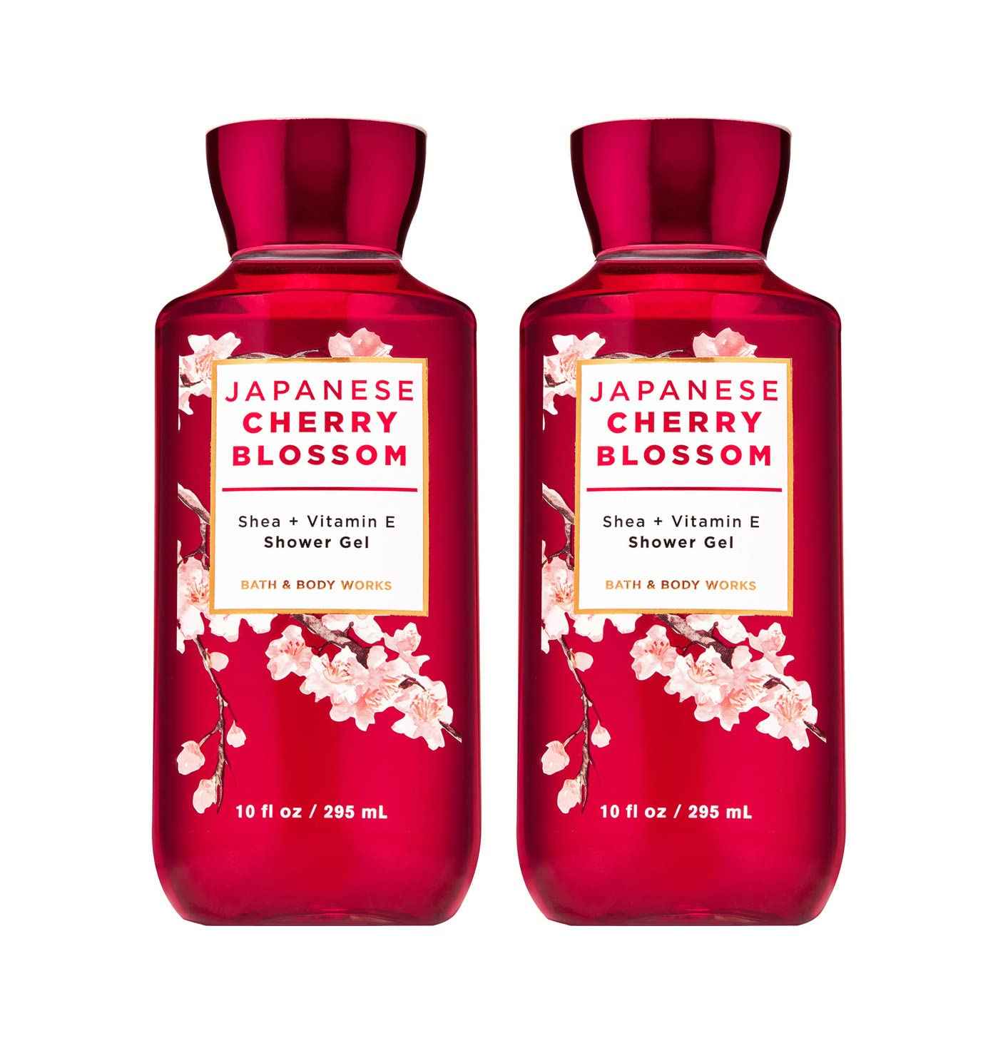 Bath and Body Works Japanese Cherry Blossom Shower Gel Gift Sets For Women 10 Oz 2 Pack (Japanese Cherry Blossom)