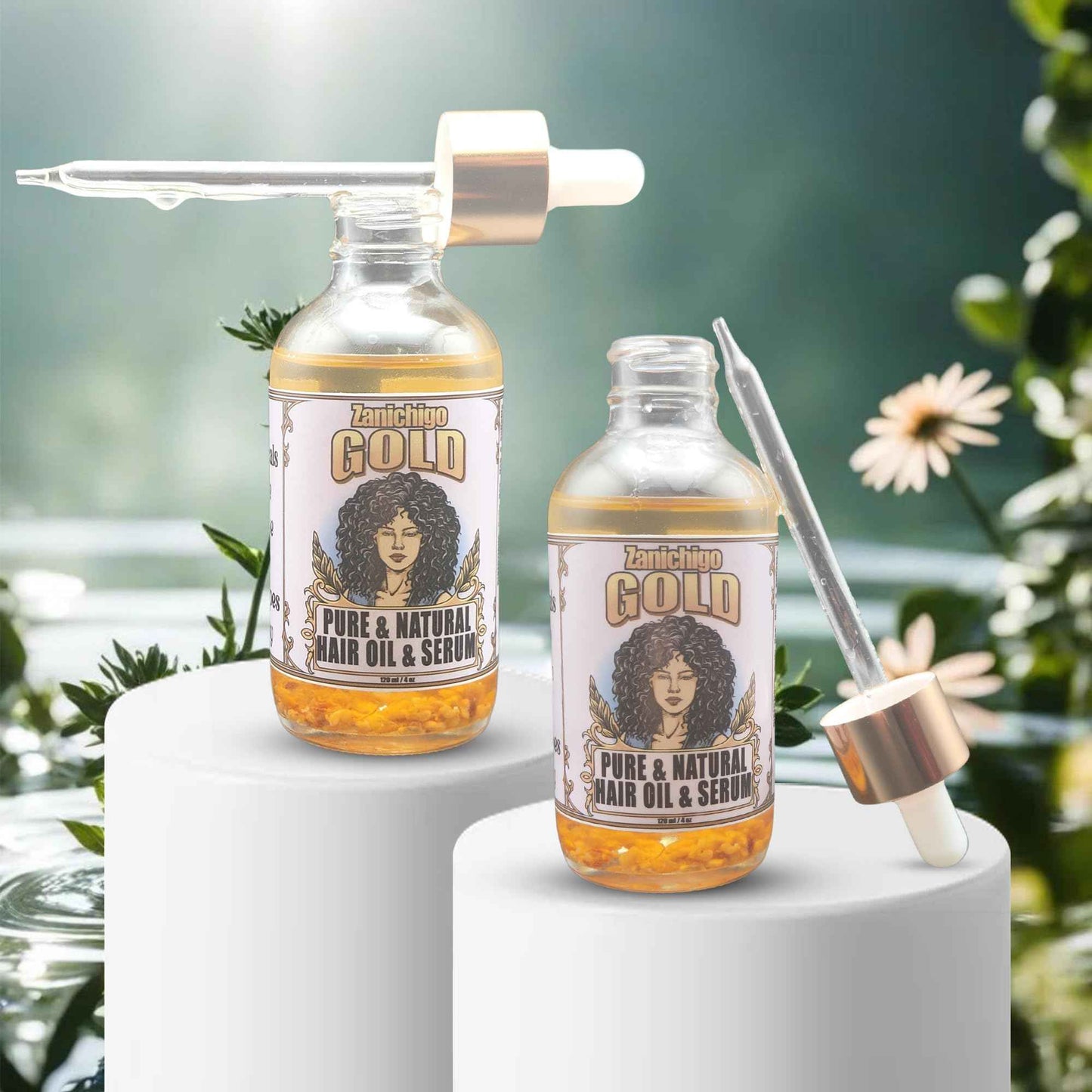 Zanichigo Gold Hair Oil – Fenugreek Strengthening Serum for Dry, Damaged, Frizzy & Coarse Hair | Anti-Hair Fall | Anti-Hair Loss Hair Growth Oil Treatment | All-Natural | 2 Ounce