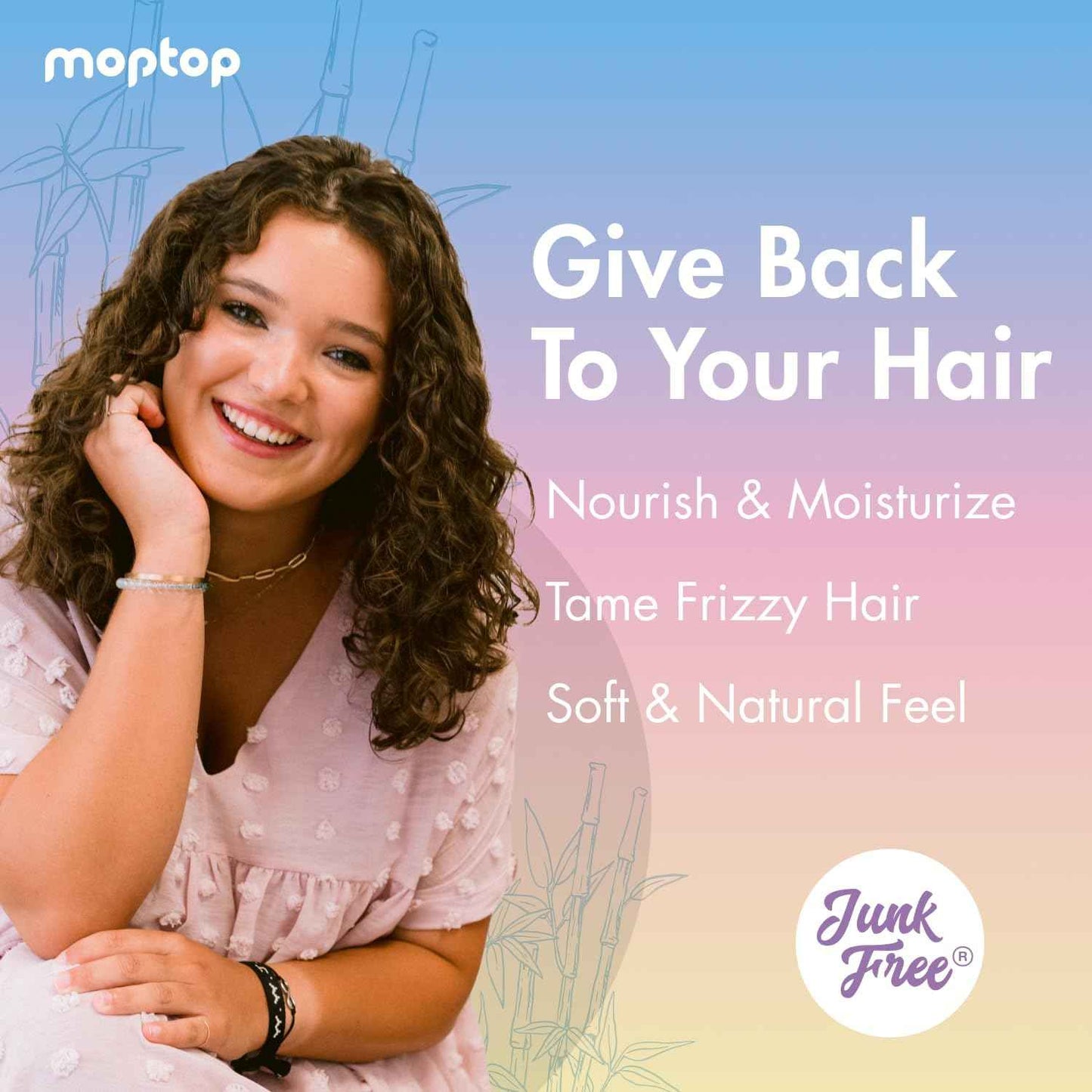 MopTop Leave In Conditioner for Curly Hair – Hair Moisturizer to Soften, Moisturize & Hydrate, Anti Frizz for All Textures & Curl Types, Sulfate & Paraben Free Hair Conditioner