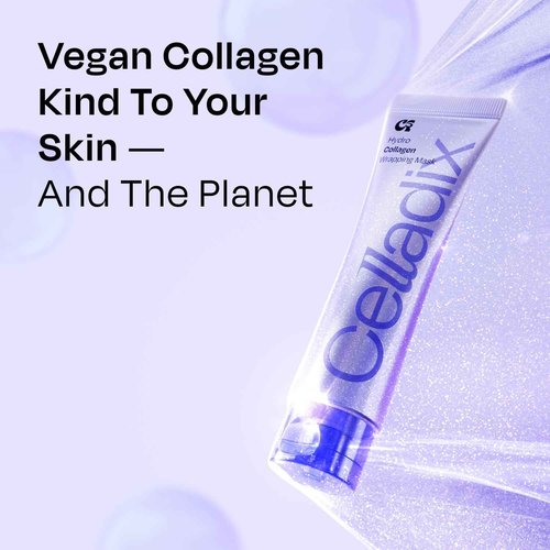 Celladix Hydro Collagen Wrapping Mask – Overnight Hydrating & Firming Peel-Off Face Mask, Vegan Collagen, Niacinamide–Pore Minimizing & Radiance Boost, Korean Skincare, 2.53 Fl Oz (Pack Only)