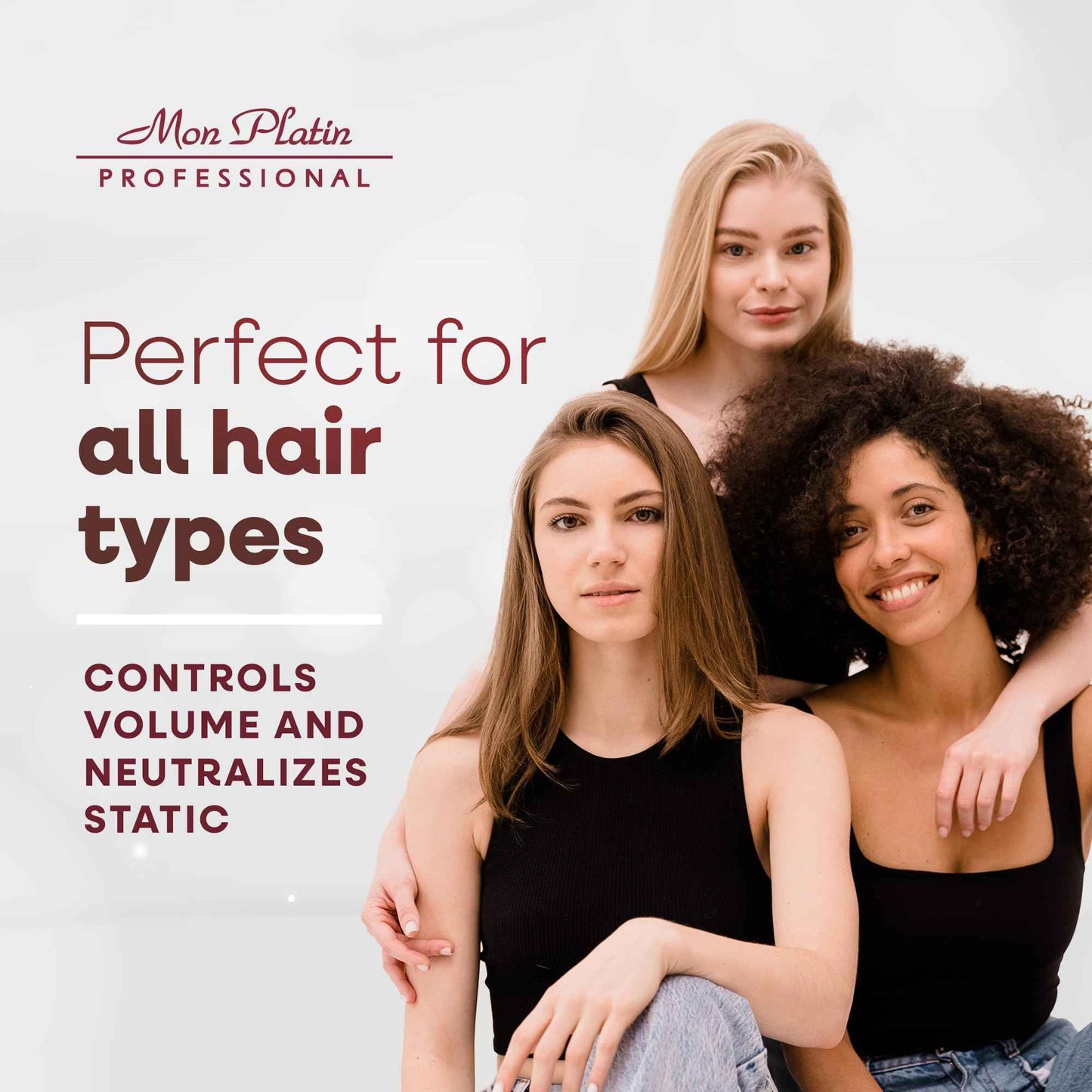 Mon Platin Professional Black Caviar Hair Cream, Luxurious Nourishing Styling Cream for Smooth & Shiny Hair, Ultimate Hair Care, Hair Styling Cream with Silk Protein & Antioxidant 400ml