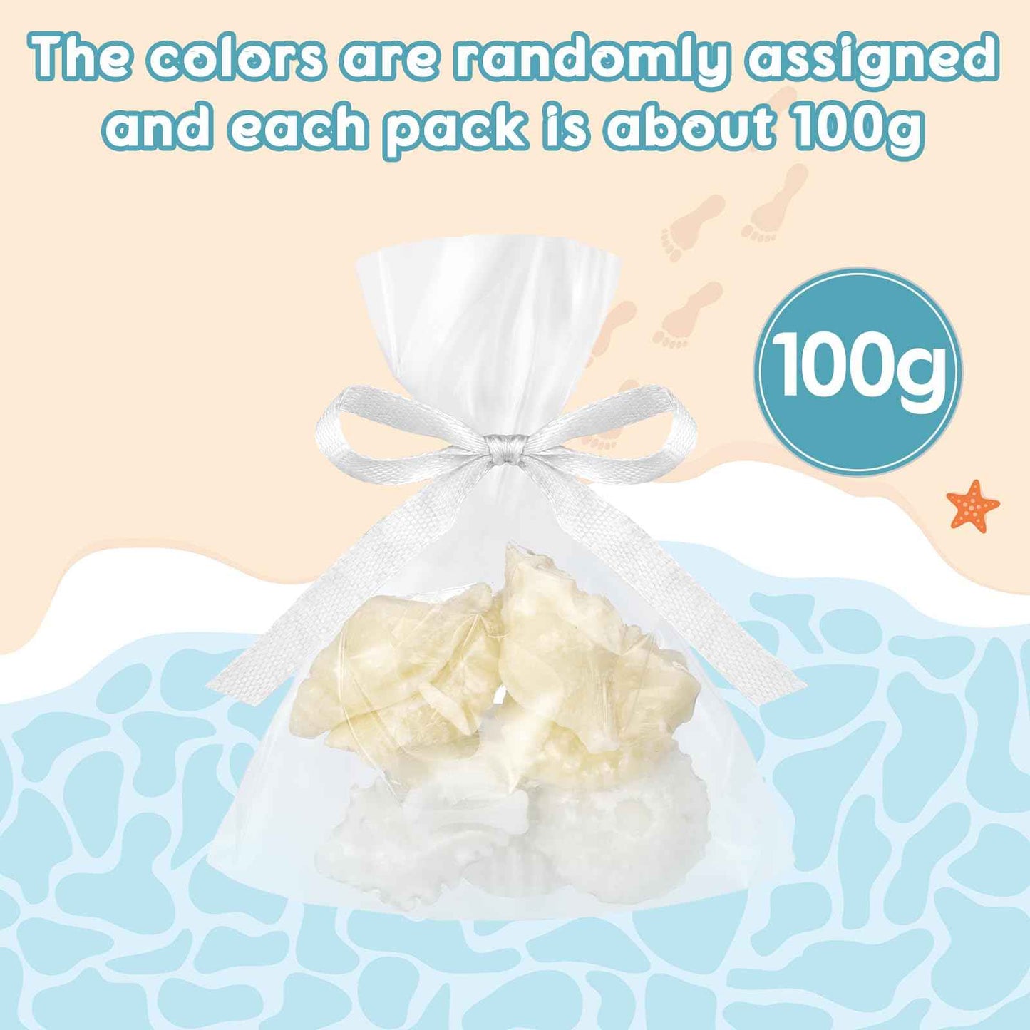 Lineshading 200g Sea Glass Soap Decor White Seashell Decorative Soaps for Bathroom Home Decor Beach Wedding Nautical Wedding Party Favors Beach Bridal Shower Favors