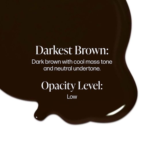 Perma Blend - Darkest Brown - Microblading Ink for Permanent Eyeliner - Professional Tattoo Ink - Dark Black/Brown Tattoo Ink Makeup - Vegan (0.5 oz)
