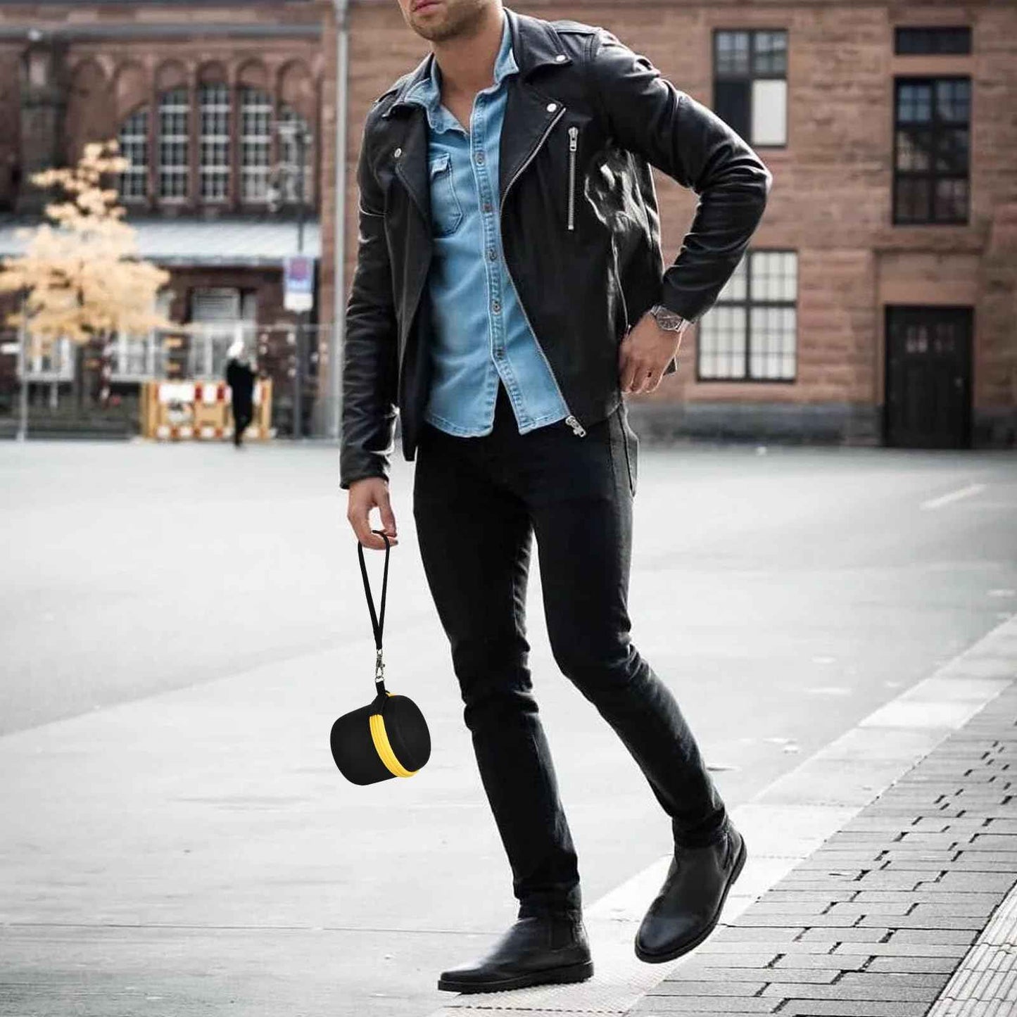 Hard Case Compatible with Wyklaus/ for Microtouch/ for SOLIMPIA/ for Tustow/ for Redbreak Titanium Head Shavers for Bald Men, Travel Electric Razor Storage Box for Grooming Kit (Bag Only) (Black)