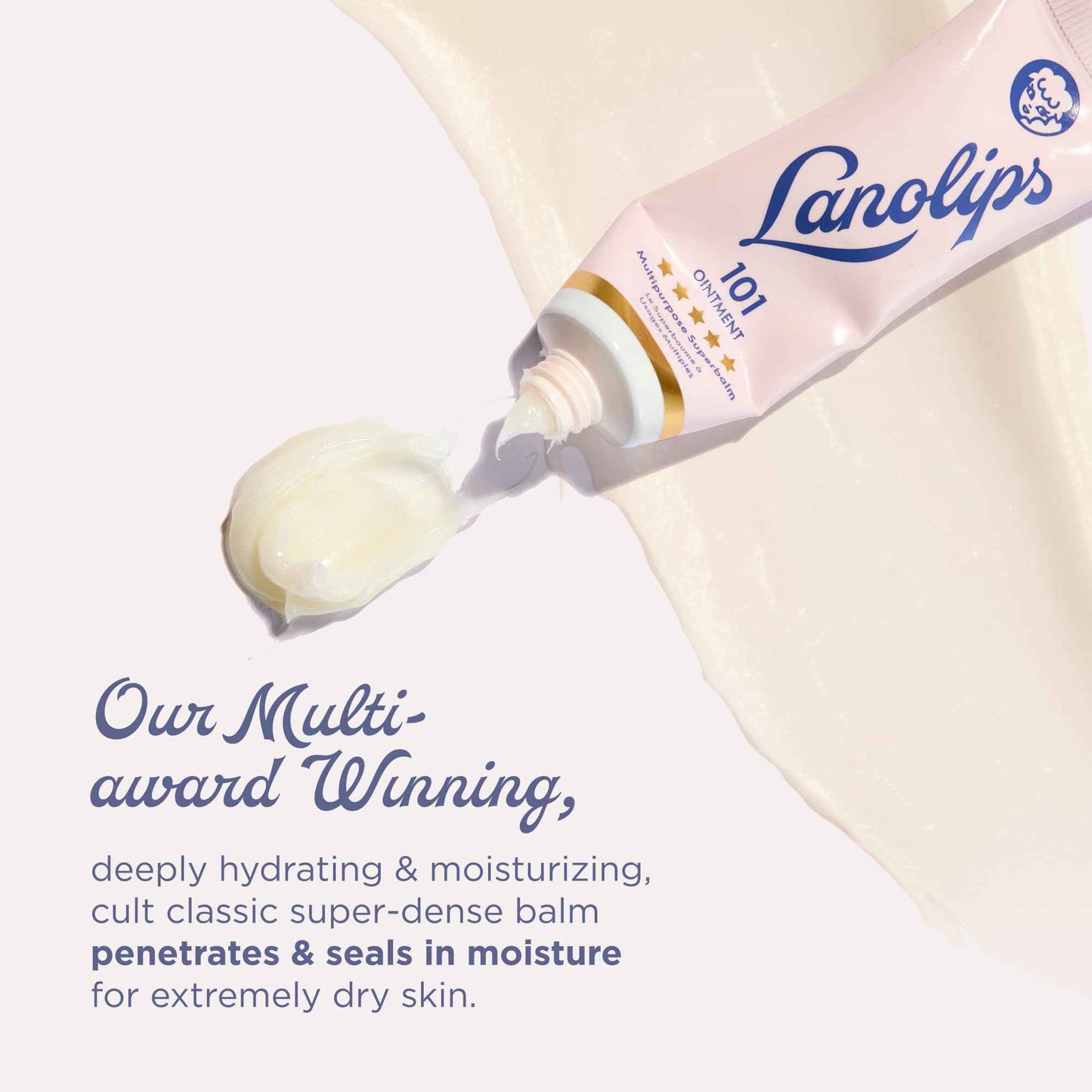 Lanolips 101 Ointment Multi-Balm Duo, Original Superbalm - Contains Pure Lanolin Oil for Smooth, Hydrated, & Healthy Lips - Natural Lip Balm for Dry Lips, Cuticles, & More (2-Pack, 0.52 oz each)