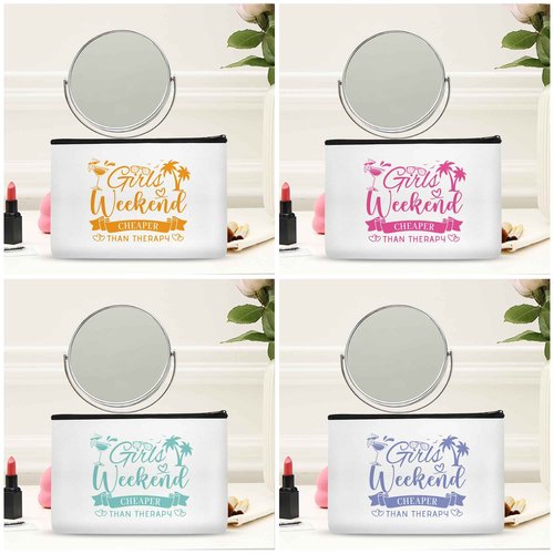 SEAOYOZO Girls Weekend Gifts Makeup Bags for Women Girls Trip Gifts Cosmetic Bag Travel Toiletry Bag Zipper Pouch Friendship Bachelorette Party Favors Birthday Christmas
