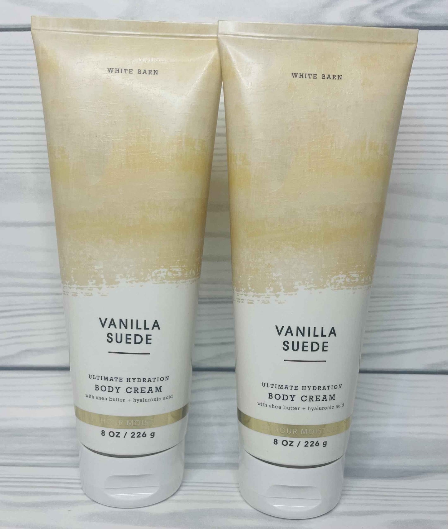 Bath & Body Works Vanilla Suede Ultimate Hydration Body Cream 8 Ounces Pack of 2
