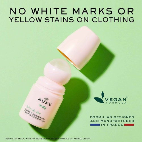 NUXE Huile Prodigieuse Floral (1.6 Fl Oz) & Rêve de Thé Aluminum-Free Deodorant (1.6 Fl Oz), Skincare Duo for Radiant Skin & 24-Hour Freshness