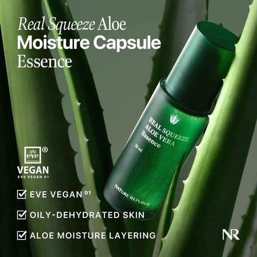 Nature Republic Soothing Moisture Aloe Vera Gram 1 (1.69 Fl Oz, Essence)