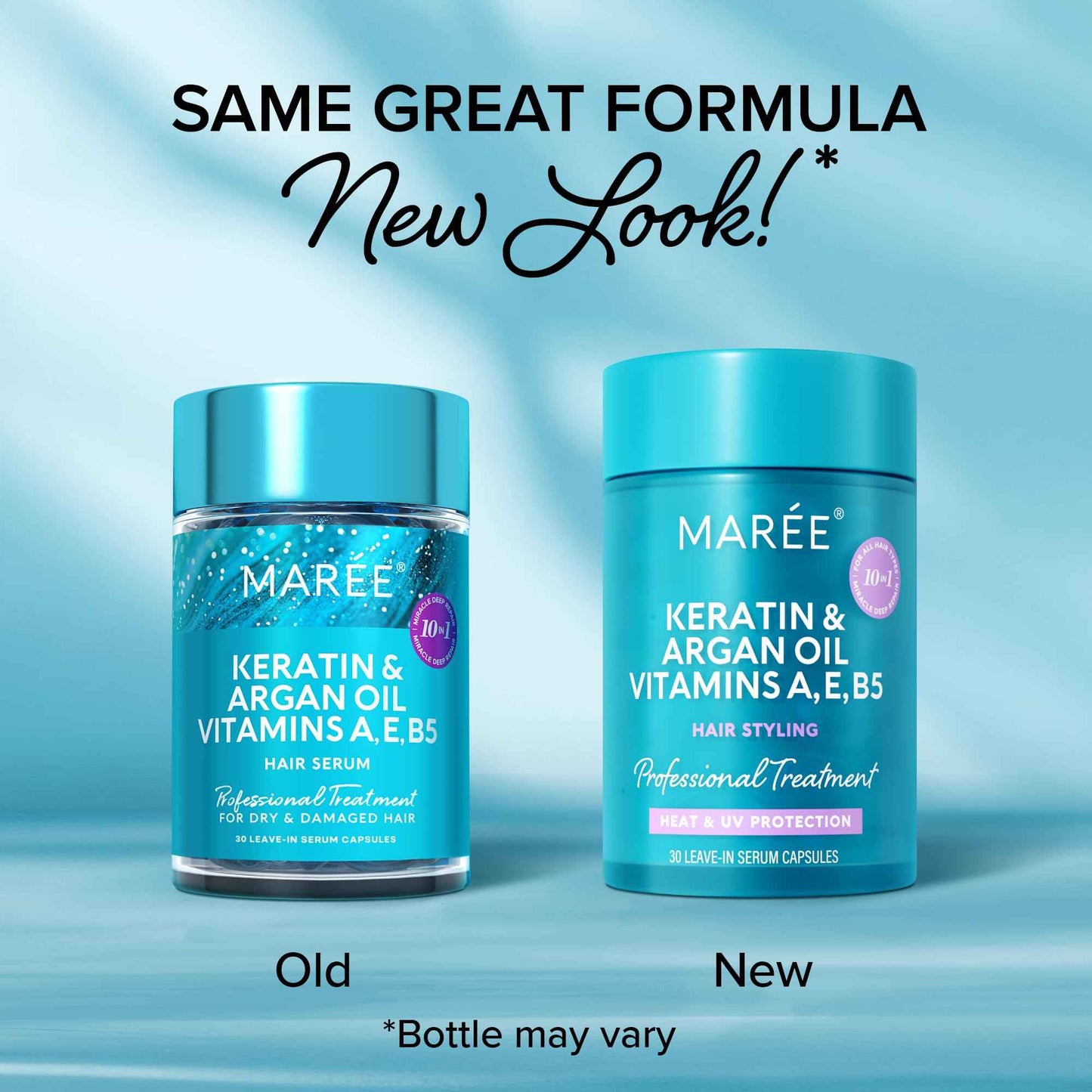 MAREE Beauty Essentials Duo - Keratin Hair Capsules and Eye Gels for Glowing Vibrant Look - Ultimate Skin & Hair Care Package