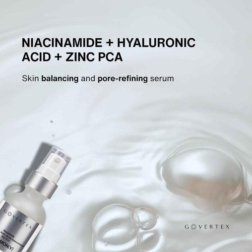 Harmony Pore Minimizer Serum for Face - 10% Niacinamide + 2% Dual Hyaluronic Acid + 3% Zinc PCA | Hydrating, Pore Minimizer & Oil Control Serum | Refines Texture. Fragrance-Free. 2fl oz.