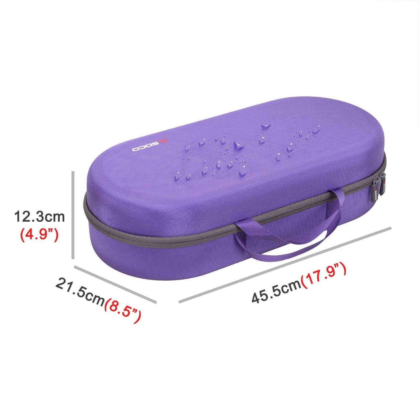 RLSOCO Airwrap Case for Dyson Airwrap Complete Long/Complete Styler HS08 HS05 HS01,NOT for Dyson Airwrap i.d. - Fits 4pcs Long Barrels or Short Barrels - Violet (Case Only,Hair Styler is not Included)