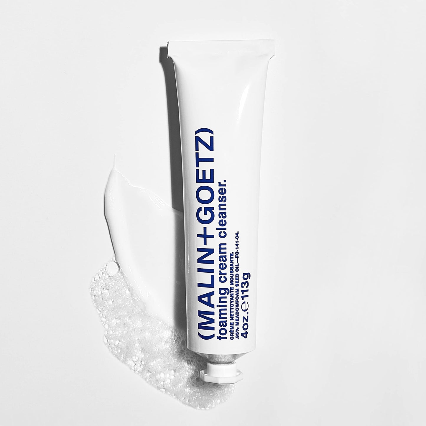 MALIN+GOETZ Foaming Cream Cleanser | Gentle Daily Cream-to-Foam Face Wash with Jojoba Milk, Prebiotics + Ceramide-Rich Glycolipids | Non-Stripping, pH-Balanced Formula | Vegan + Cruelty-Free (4 Fl Oz)
