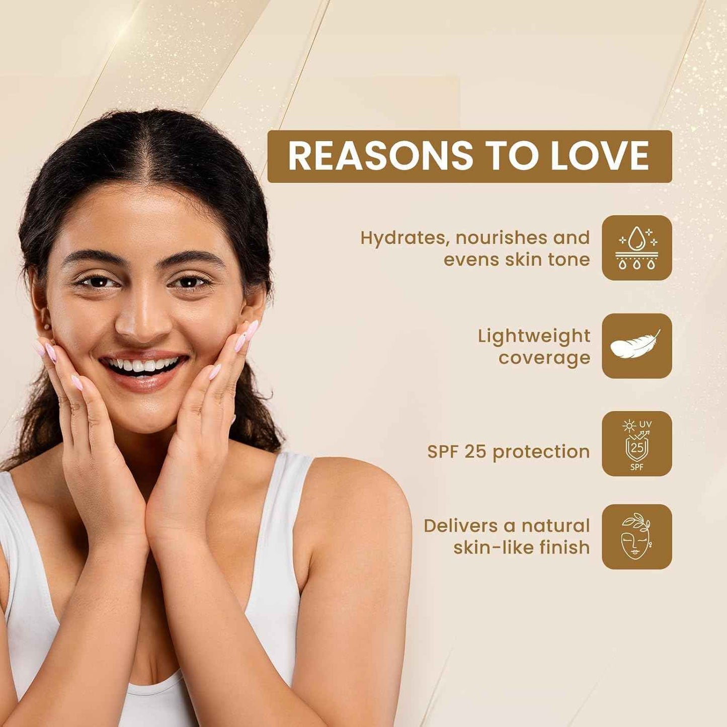 Lotus Herbals Nutraglow Daily Tinted Moisturiser | Fresh Ivory | SPF25 |50ml