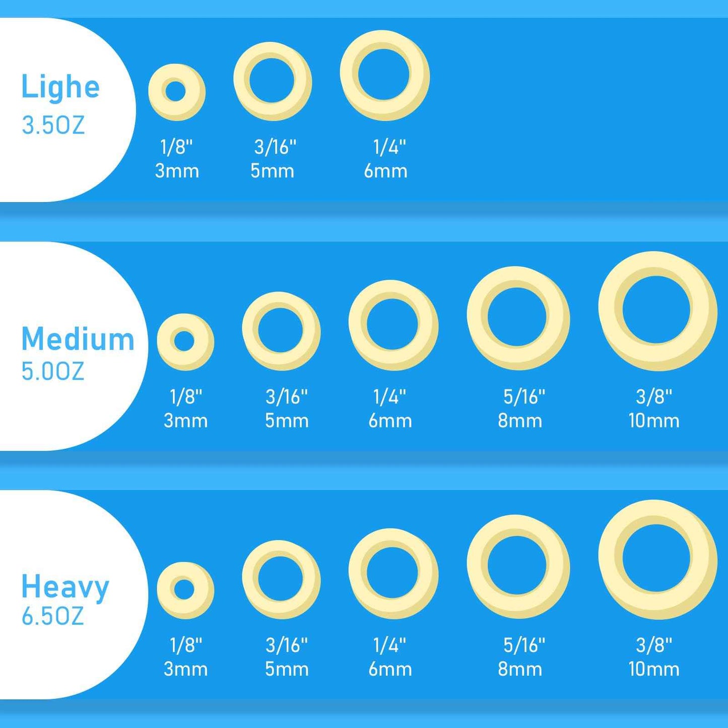 YYING Orthodontic Rubber Bands for Braces 3/16'' Medium 5 oz, 100 Pcs Dental Intraoral Elastic Bands