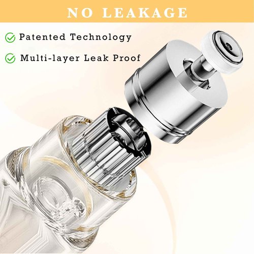 LTBL 2PCS Perfume Travel Refillable Bottle, Bottom-Filling Fragrances Perfume Atomizer, Empty Mini Cologne Dispenser, Portable Sprayer Pocket Size for On the Go 5ml (Black & Dark Blue)