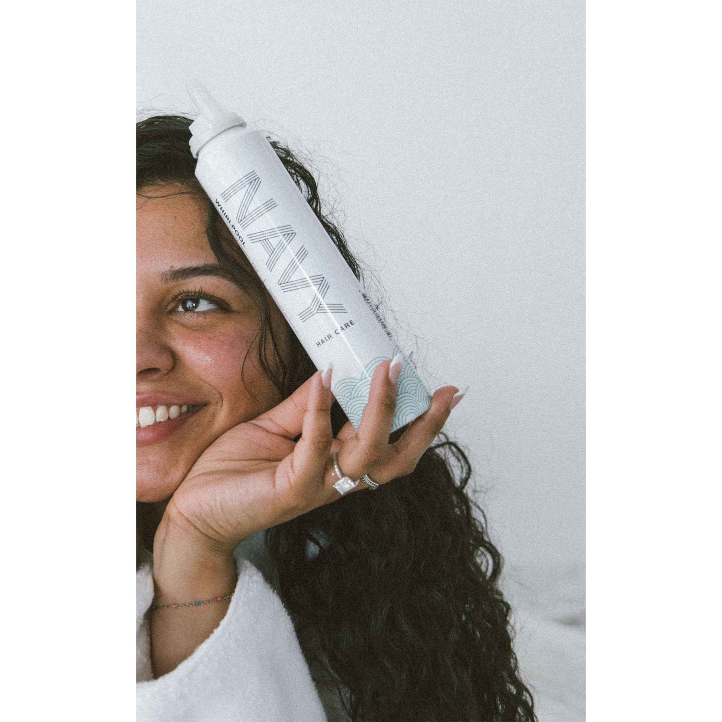 NAVY Hair Care Whirlpool Styling Foam for Curly Hair | Made with Argan Oil and Green Tea for Frizz Control | 6 oz