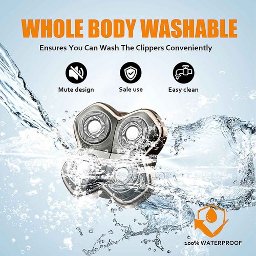 Replacement Blades Shaver PRO 4 Heads Compatible with Skull Head Shaver, Electric Shaver Replacement Blade for Pitbull, Butter flykiss pro & Palm for Bald Men (3 Pcs)