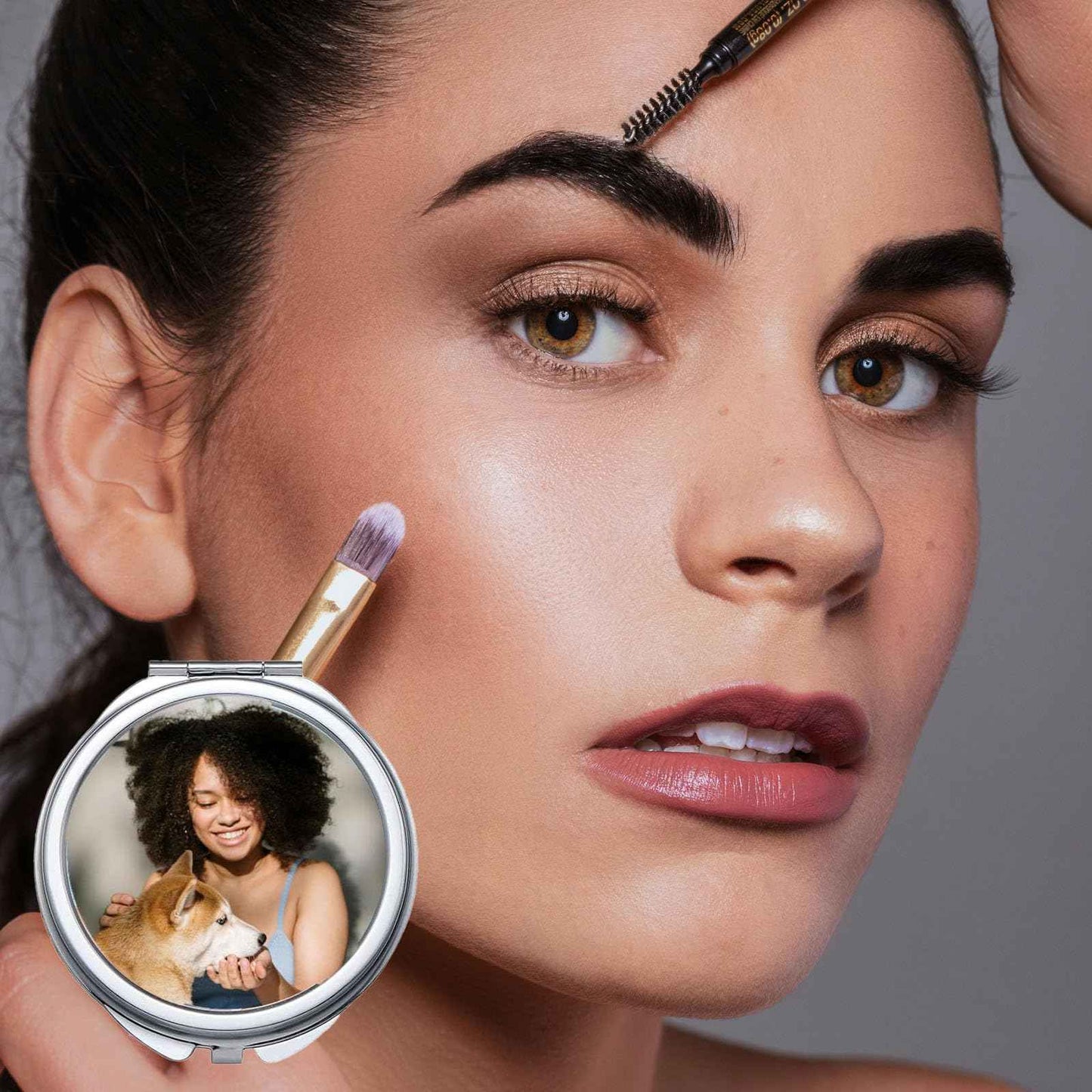 Frinnovan 18 Pack Sublimation Blanks Pocket Mirror Cosmetic Compact Travel Folding Mirrors for Makeup Women Wending Party Cute Round Shaped