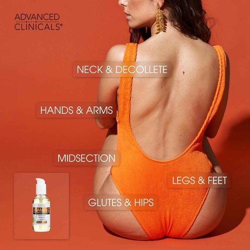 Advanced Clinicals Green Coffee Bean Oil Firming Cream + Vitamin C Body Oil Set