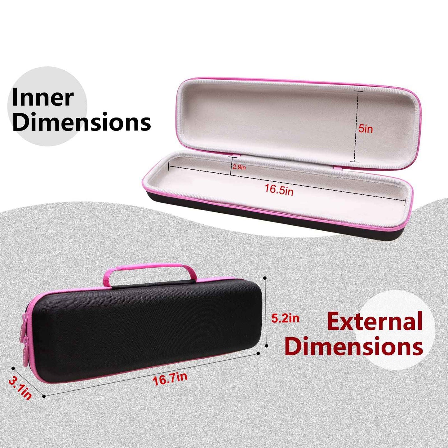 LTGEM EVA Hard Case for Revlon One Step Root Booster Round Brush Dryer and Hair Styler - Travel Protective Carrying Storage Bag